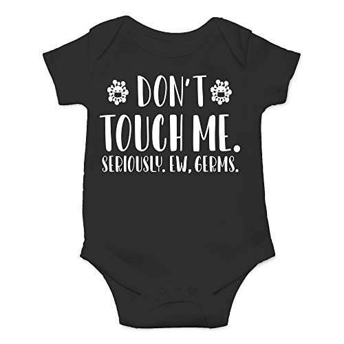 Image of CBTwear Don't Touch Me Seriously - Baby Clothes - Funny Newborn Bodysuit Outfits for Boys and Girls