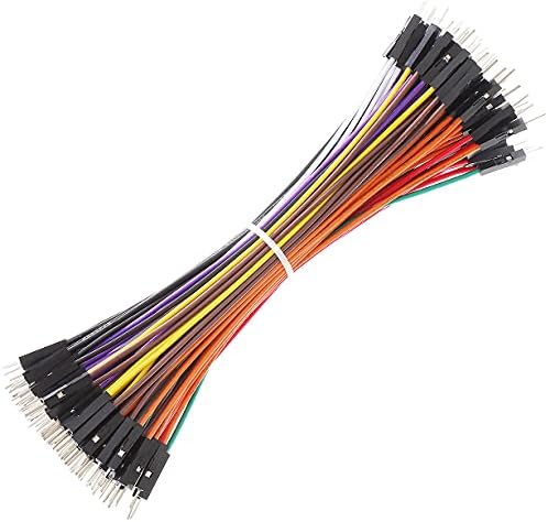 Breadboard Jumper Wires 20AWG, Bestlus Exclusives Male to Male Jumper Cable Wires M/M 15CM 10 Colors Pack of 120 Square Head 0.1'' for Arduino Raspberry Pi (15CM, Male-Male)