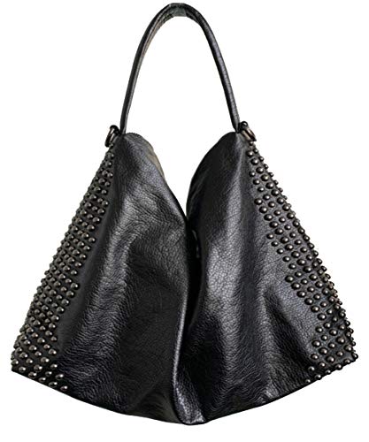 Bolso grande de mujer con cadena y calavera estilo gótico miniatura 3
