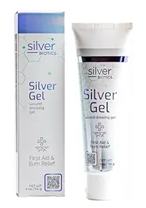 Silver Biotics Silver Wound Healing Gel | Layer of Protection for Cuts, Irritations, and Burns | 4 oz