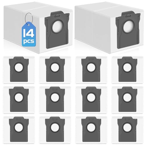 14 Bolsas para Dreame L10s Ultra Gen 2 /L10s Ultra Gen 3 /L40s L50s Pro Ultra /L40 L50 Ultra AE/X40 X50 Ultra L10s Pro Ultra Heat Dust Bags Bolsas Polvo para Mova E30/E40/V50/Z50/P50 Pro Ultra Z60/S70