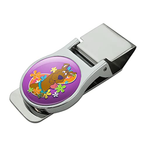 Groovy Scooby-Doo Satin Chrome Plated Metal Money Clip