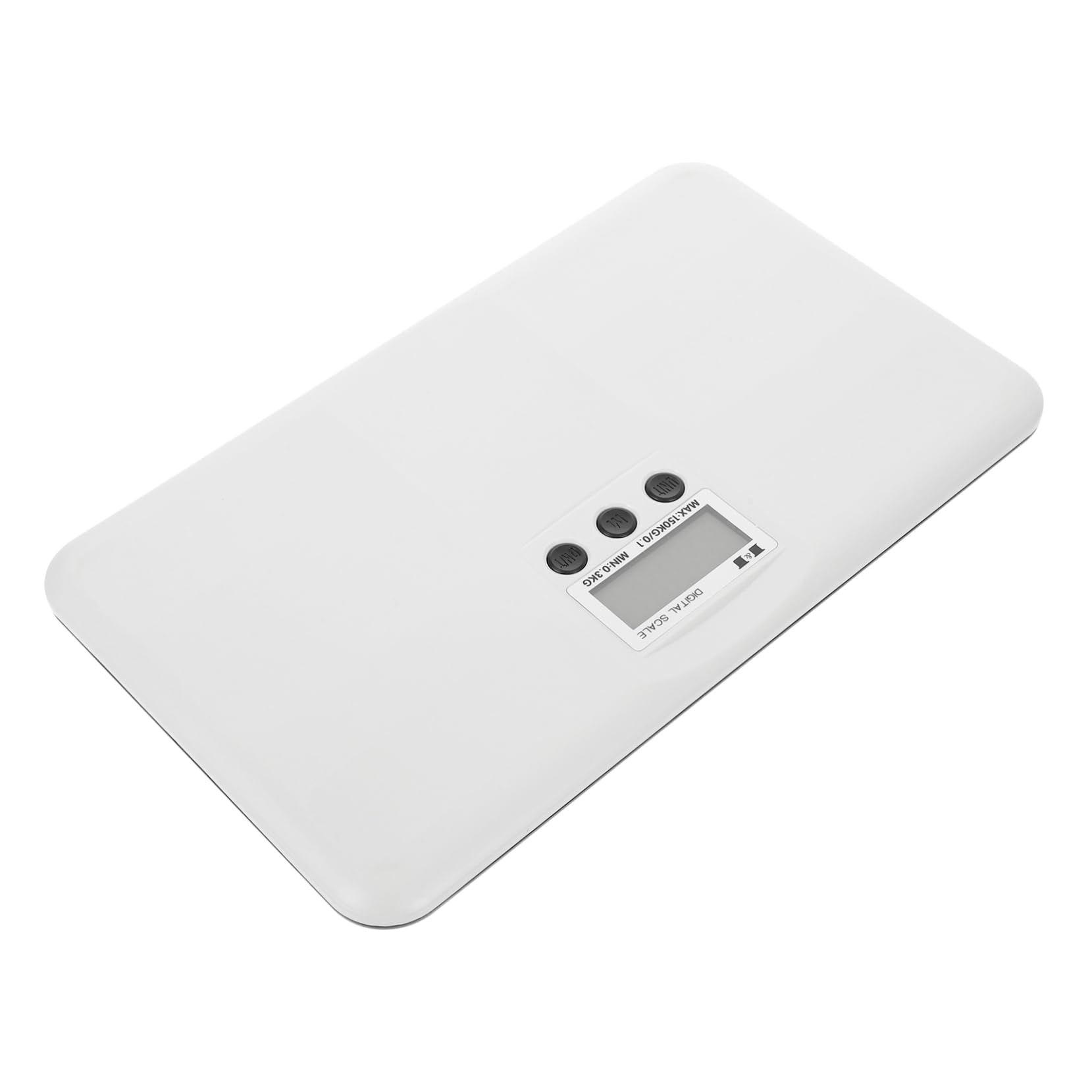 Abaodam Bilancia Elettronica Digitale Multi Funzione Display Digitale per Peso Massimo 150kg, Materiale Plastico Bianco Ragazzo Ragazza e Animali Domestici per Uso Domestico
