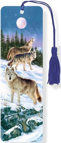 Wolves 3-D Bookmark (Lenticular Bookmark)      Cards