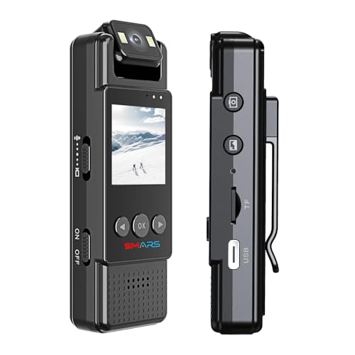 Image of smars Wi-Fi Pocket Body Camera | 4k 1080P Full HD Rotatable Lens | Color Night Vision | Audio & Video Chest Wearable Recorder