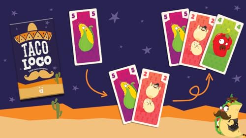 Juego de Cartas Tacoloco de Helvetiq — Juego Estratégico Rápido con Tema de Tacos, Ideal para Familias y Fiestas, para Niños y Adultos, Edad Recomendada 7+, 2-5 Jugadores, Tiempo de Juego 15 Minutos miniatura 6