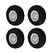 Bettomshin 4Pcs RC Airplane Wheels, 30mm/1.18inch Diameter Foam Wheel Replacement for DIY RC Model Plane Aircraft Black/Gray (Random)