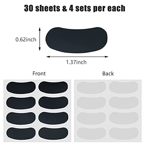 Eupboron 120 Pairs Eye Black Stickers Sports Eye Black Strips Customizable Lettering Adhesive Sticker For Baseball Softball Football Lacrosse Sports Occasion (120 Pair) #TOP2
