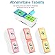 GeekerChip Tablettenbox 7 Tage 2 Fächer,Pillendose 7 Tage Medikamentenbox,Morgens Abends 14 Fächer Pillenbox Medikamentendosierer(Deutsche Version)