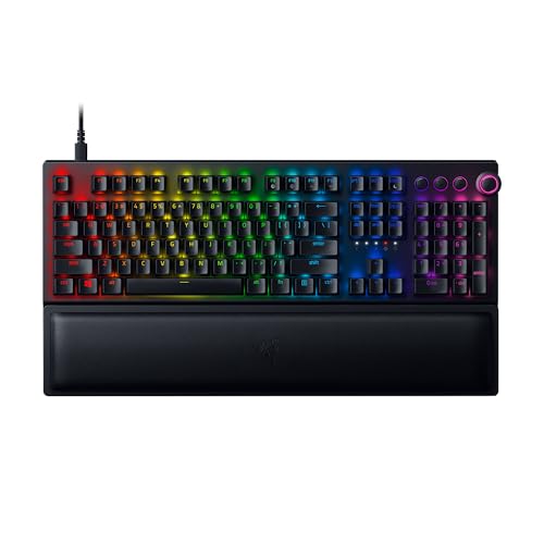 Razer BlackWidow V3 Pro (Green Switch) – Clavier de Jeu mécanique sans Fil (commutateurs mécaniques à cliquer, RVB Chrome, Repose-Poignets, Bluetooth,...