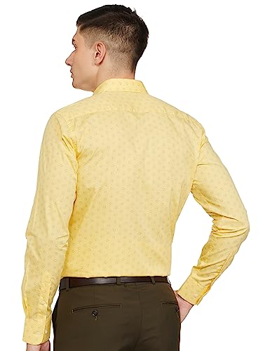 Image of Park Avenue Men's Pure Cotton Print Pattern Slim Fit Cut Away Collar Full Sleeve Casual Shirt