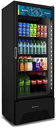 Refrigerador Expositor Vertical Metalfrio All Black Optima 577 Li...