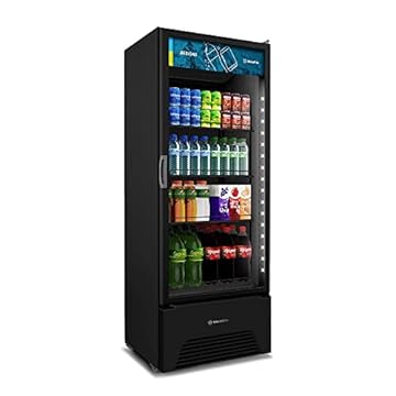 Refrigerador Expositor Vertical Metalfrio All Black Optima 577 Litros Vb52ah 220v