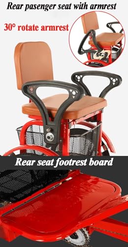 Triciclo Plegable para Adultos 16in Rojo miniatura 6