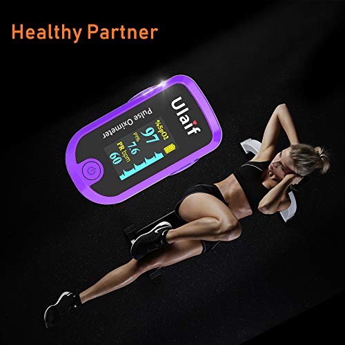 Finger Pulse Oximeter Fingertip, Portable Blood Oxygen Saturation Monitor For Heart Rate And Spo2 Level, Pulse Ox,Oximetro, O2 Monitor Finger For Oxygen,(Purple) #TOP7
