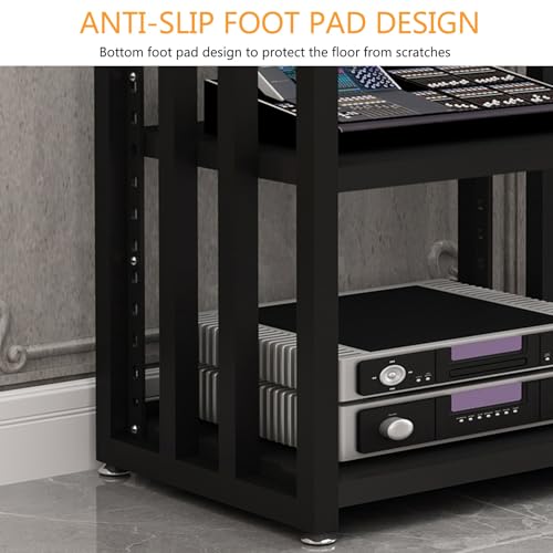 Meuble multimédia d'angle quatre niveaux pour organiser vos salons encombrés - 7