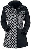 Rock Rebel by EMP Mujer Chaqueta negro-gris con remaches y estampado L