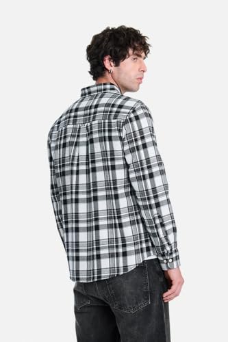 Image of SNITCH Men Casual Shirt | Regular Fit Full Sleeve Button-Down Collar Buffalo Check Pattern | Premium Cotton Blend & Breathable Fabric Outings