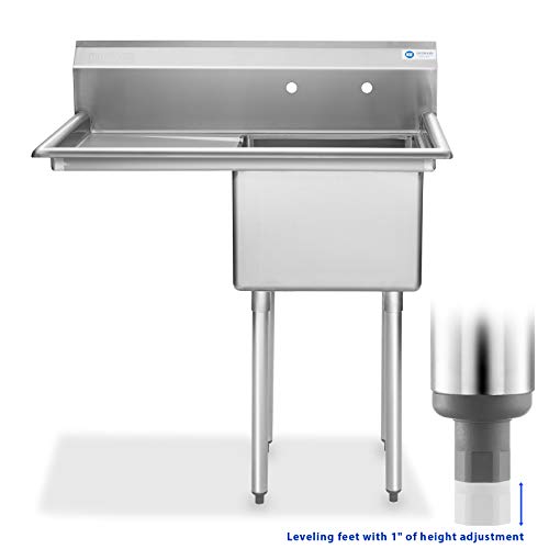 Gridmann GR1812-2-L18 Stainless Steel 1 Compartment Utility Sink thumb #1