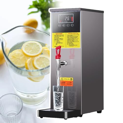 YXFAZPP Caldera de Agua Comercial, dispensadores de Agua Caliente, dispensador de Agua Caliente Comercial eléctrico, Pantalla LCD, ebullición rápida del Agua en 20 Minutos (Black 50l)