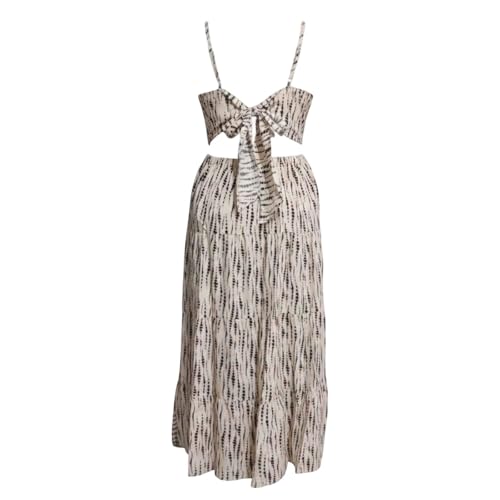 Robe d'été bohème chic avec de délicates bretelles nouées - 3
