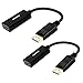 Produktbild DisplayPort auf HDMI Konverter, 2 Stück Benfei Vergoldet DP/Display Port to HDMI Kabel HDTV Adapter Konverter Male to Female mit Audio