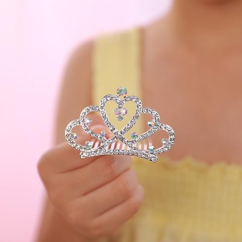 Peine pequeño mini cristal JWICOS plateado miniatura 2