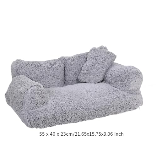 Gralara Cama para gatos, sofá para animais de estimação, portátil, antiderrapante, confortável, maci