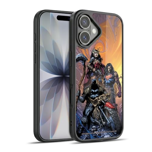 Coque iPhone 17 gel renforcé Justice League Chevaliers Noirs Métal #1