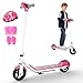 HONEYWHALE E2 Scooter Eléctrico Niño para Niñas 6-12 Años, Patin Electrico Plegable con Luz LED Multicolor, 60-90 Minutos de Uso, Velocidad Máxima 15 km/h, Regalo de Cumpleaños, Scooter