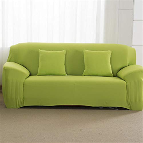 Housse de canapé d'angle vert 1 place extensible pour salon moderne
