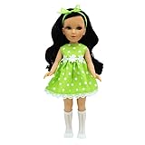 famosa doll company spain Calcetines calados Folk Artesanía Muñeca Mari\'s Original 41 cm. colección Vidal Rojas Dolls Vestido Lunares, Fabricada en España.