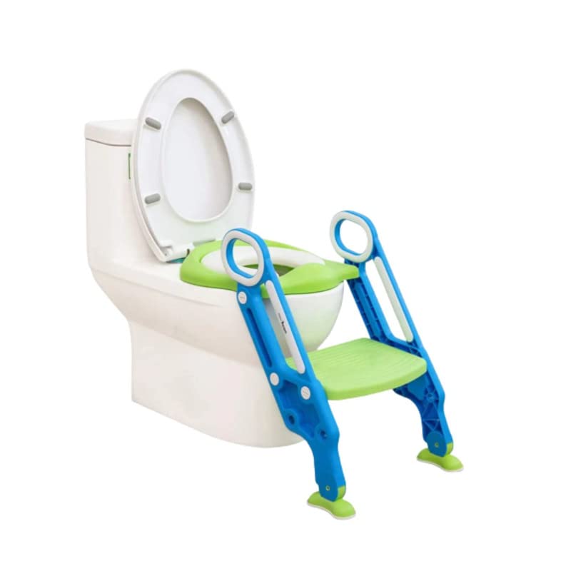 Drumstone 2 IN 1 KIDS/TODDLER POTTY TOILET SEAT WITH STEP STOOL LADDER (MULTICOLOUR)