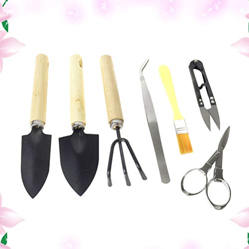 Conjunto de mini ferramentas de jardinagem em miniatura Yardwe conjunto de ferramentas de jardinagem