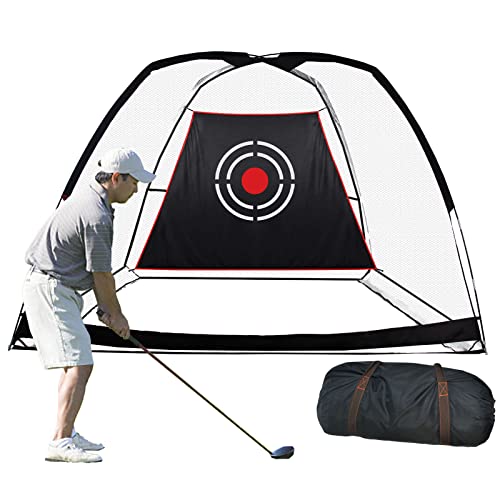Sharellon Golf Practice Net, Indoor Golf Hitting Net With Carry Bag And Target Cloth, 10X6.5Ft Golf Net Golfing At Home Swing Training Aids For Backyard Indoor Or Outdoor Use #TOP5