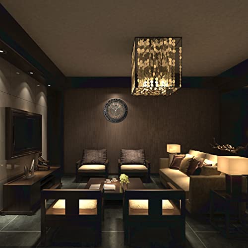 Andstar 20 Inch Wall Clock Retro Farmhouse Easy To Read Wall Clocks Art Distressed Old-Fashioned Silent Wall Clock Large Retro Rustic Country Decorative For Kitchen Living Room Bedroom(Antique Black) #TOP6