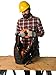 Rugged Tools Pro Tool Backpack - 40 Pocket Heavy Duty Jobsite Tool Bag Perfect Storage & Organizer for a Contractor, Electrician, Plumber, HVAC, Cable Repairman