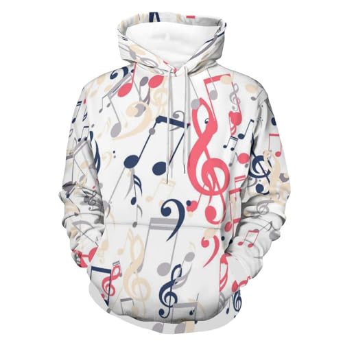 Sweat à capuche Notes de Couleur pull chaud et confortable pour vos weekends cocooning S