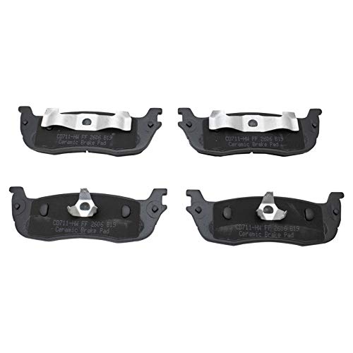 Image of TRQ Rear Brake Pad & Rotor Kit Ceramic Compatible with 2000-2003 Ford F-150 2004 F-150 Heritage