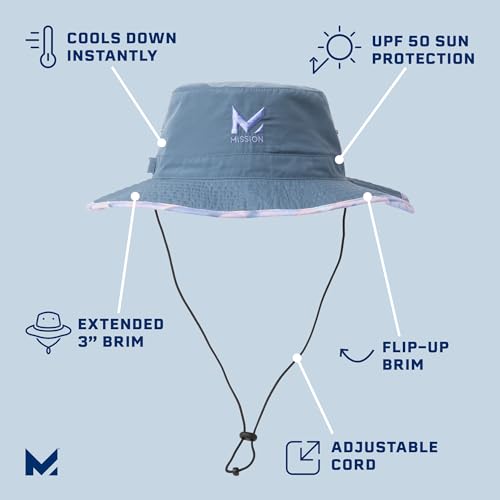Mission Cooling Bucket Hat, Bering Sea Lilac thumb #1