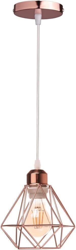 Lampe suspendue fil de fer barbelé luminaire au style industriel salon