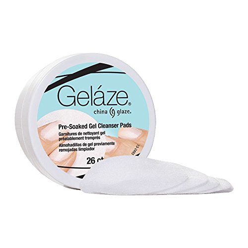 China Glaze Pre-Soaked Gel Cleanser Pads, 26 Count