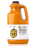 SAUCE BAE Skinny Habanero Hot Sauce - With Pineapple & Turmeric, Low Sodium, All Natural, Sweet Mild Heat - Featured On Hot Ones, 64 oz