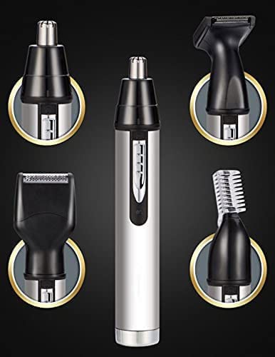4-in-1-Nose-Hair-Trimmer-for-Women-Electric-Ear-and-Nose-Trimmer-USB-Rechargeable-Eyebrow-Facial-Ear-Hair-Trimmer-Nose-Hair-Clippers-Shaver-for-Bathroom-Razor