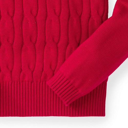 Image of Hope & Henry Girls Cable Front Pullover Sweater