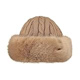 Barts Fur Cable Bandhat Winter Cap, Light Brown, UNI