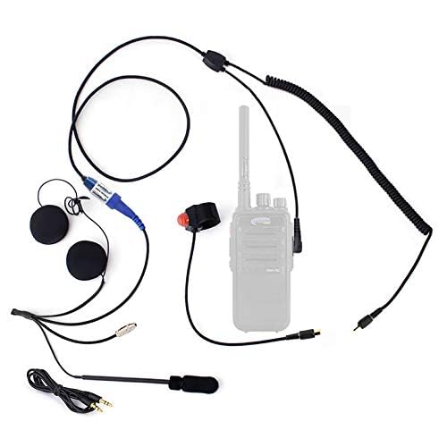 Rugged Motorcycle Two Way Handheld Radio Harness Communication Kit for Off Road Kenwood & Baofeng...