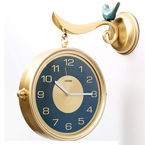 Horloge murale double face lisible grand cadran pour conférence