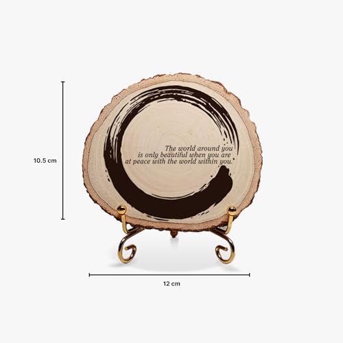 Image of MOTIVATIONAL GIFTS Peace Within Wooden Motivational Quotes Table Decorative Gifts Wood Showpiece For Office Table Living Room