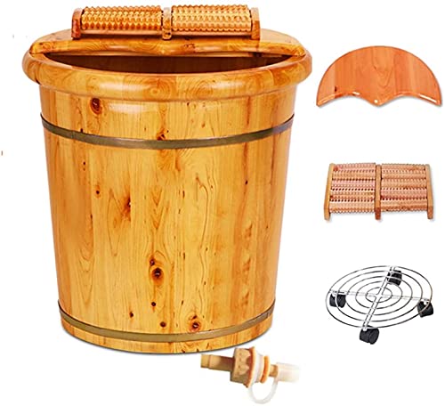 Spa de pies en madera de cedro para uso casero miniatura 1